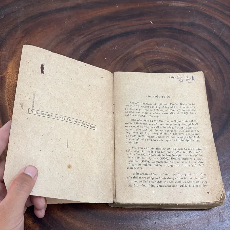 II Văn Học Hiện Đại Nước Ngoài: ĐÔNHA BACBARA - RÔMULÔ GAĐÊGÔX - 1986 1008659