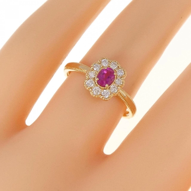 Nhẫn ruby K18YG 0.24CT 672670