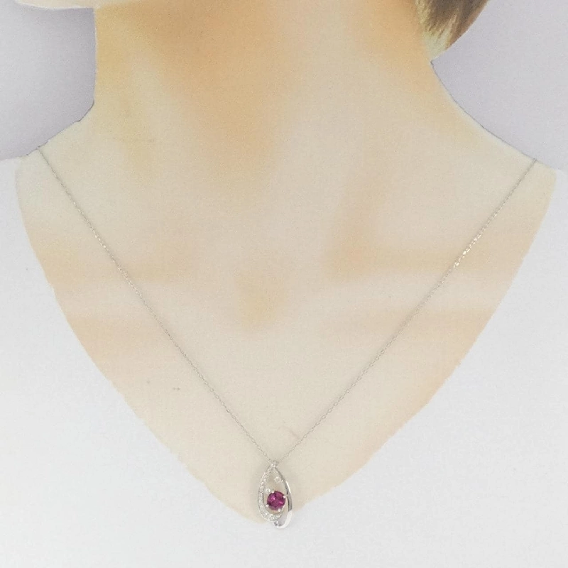 Dây chuyền ruby PT900/PT850 0.75CT - Hàng hiệu Chính hãng 865775