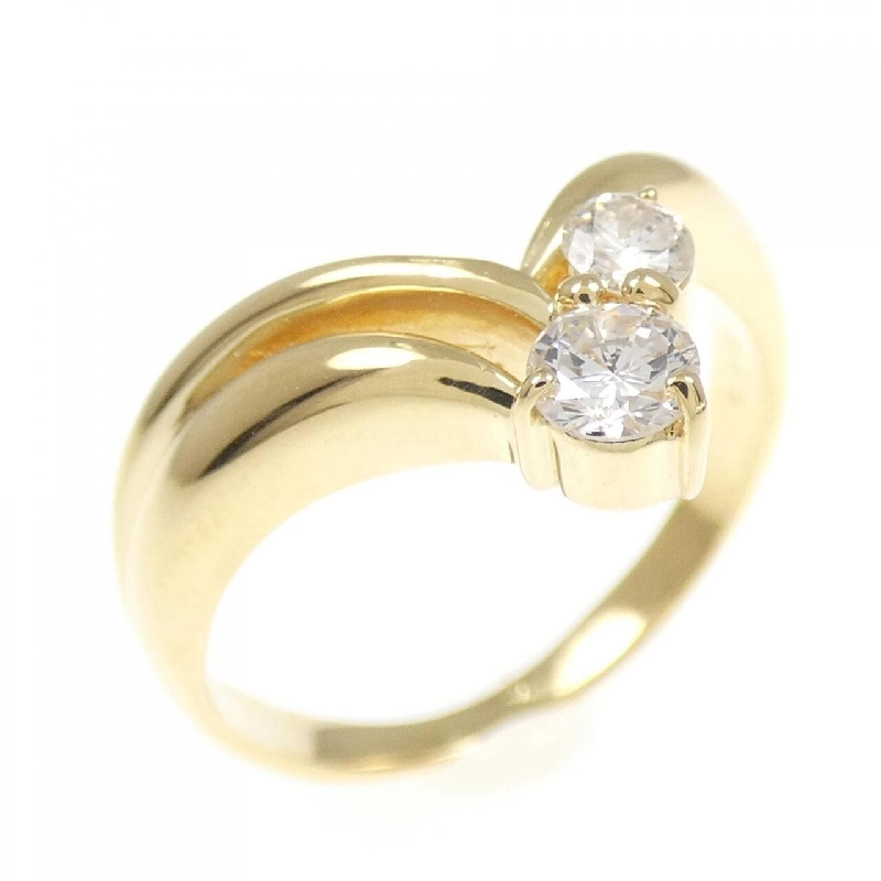 Nhẫn kim cương K18YG 0.26CT 672695