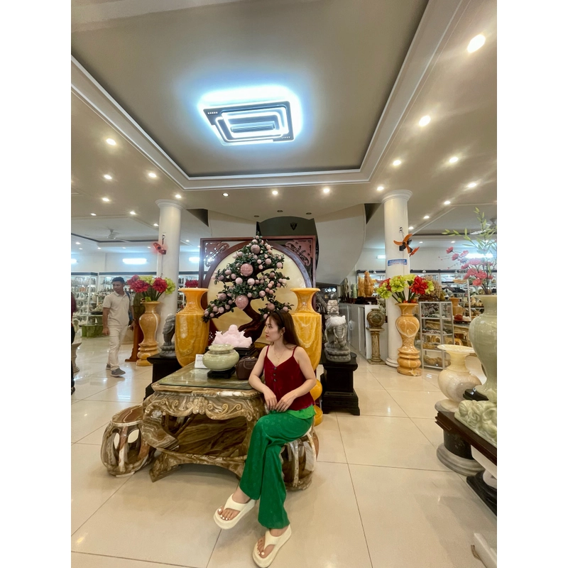 Sét áo nhung the + quần xuông lụa 491415