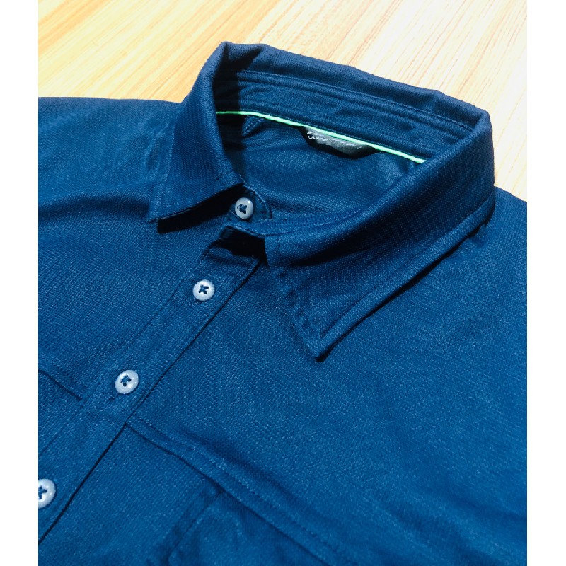 Áo Polo Nhật Uniqlo size L màu xanh than 17742