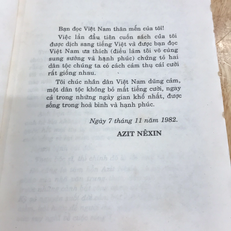 NHỮNG NGƯỜI THÍCH ĐÙA, tuyển chọn truyện ngắn của Azit Nexin 528012