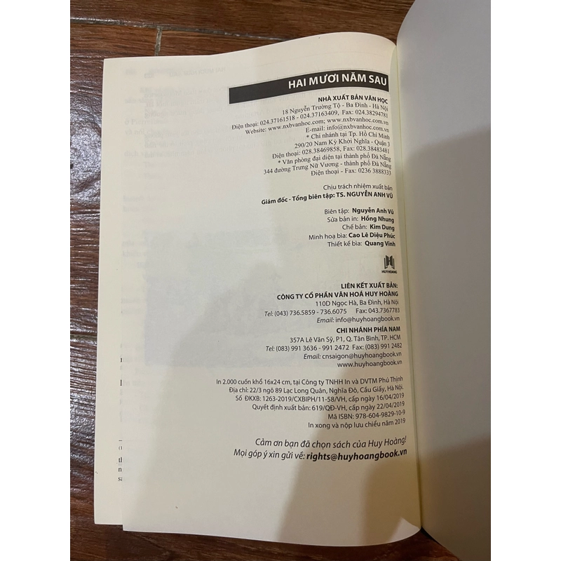 Hai mươi năm sau- Alexand Dumas  (k4) 475603