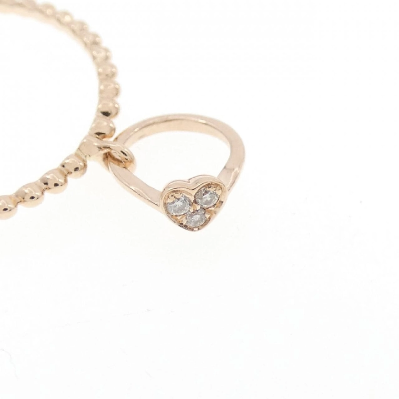 Nhẫn kim cương K10PG hình trái tim 0.01CT 666107