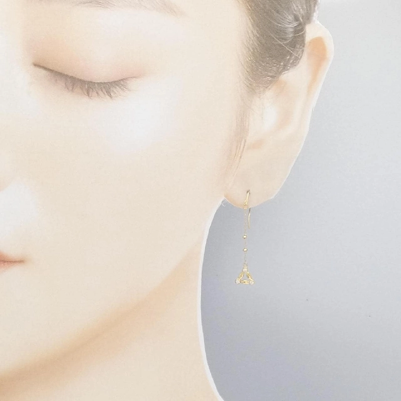 K18YG Bông tai kim cương 0.06CT - Hàng hiệu Chính hãng 871952