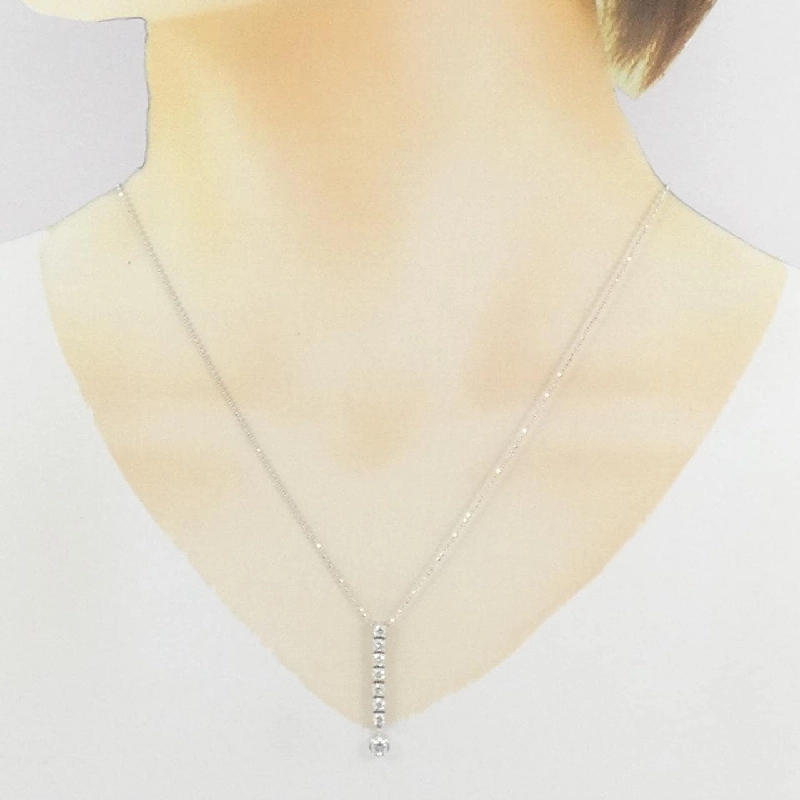 K18WG Dây chuyền kim cương 0.80CT - Hàng hiệu Chính hãng 859217