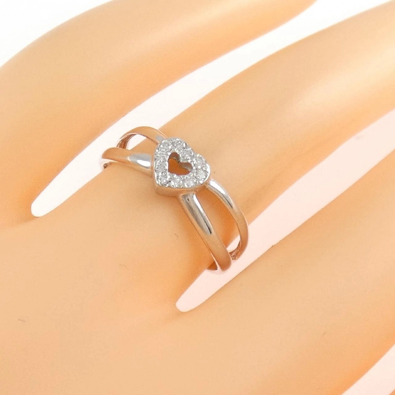 Nhẫn kim cương hình trái tim K18WG 0.08CT - Hàng hiệu Chính hãng 849683