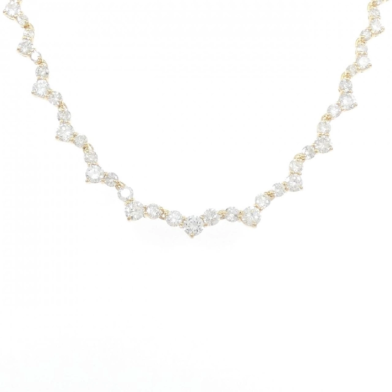 K18YG Dây chuyền kim cương 10.00CT - Hàng hiệu Chính hãng 857515