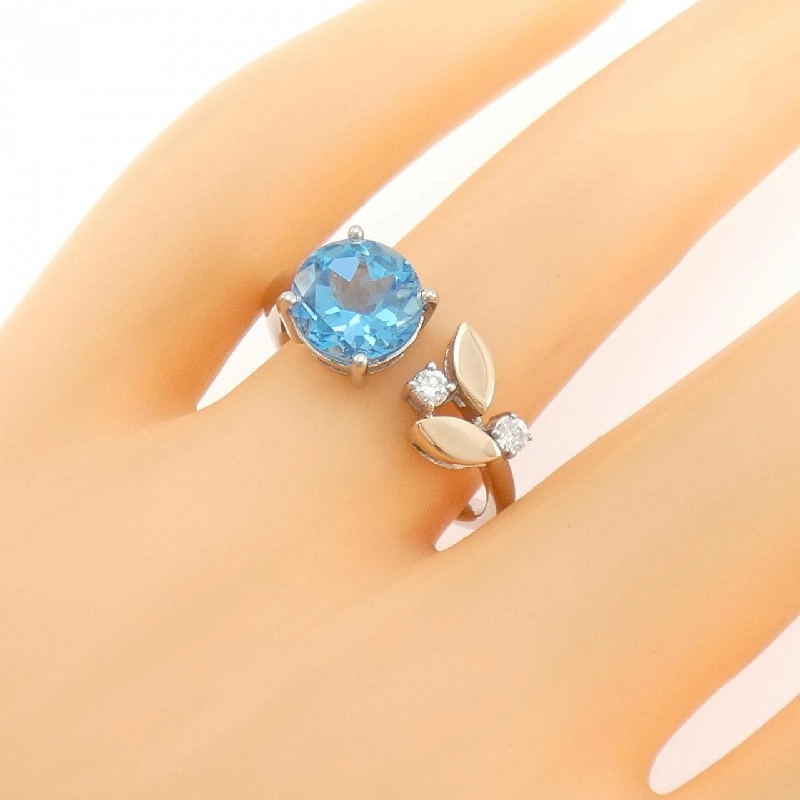 Nhẫn Blue Topaz 750WG/750PG - Hàng hiệu Authentic 850225