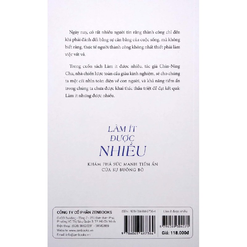 Làm Ít Được Nhiều - Chin-Ning Chu 150409