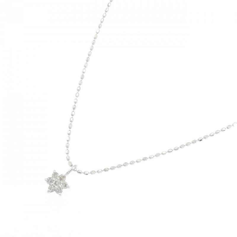 K14WG Dây chuyền kim cương hoa 0.08CT - Hàng hiệu Chính hãng 860288