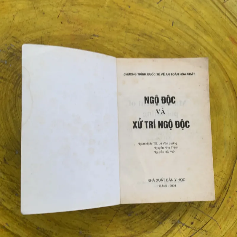 NGỘ ĐỘC VÀ XỬ TRÍ NGỘ ĐỘC - dịch từ nước ngoài 788434