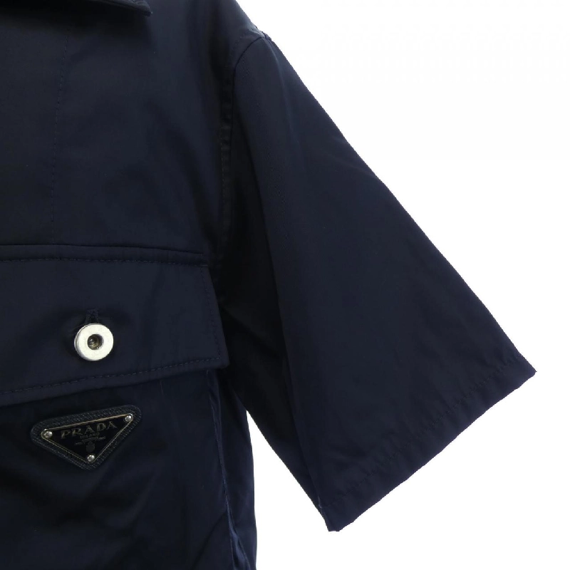 Áo sơ mi ngắn tay PRADA với logo tam giác SC637 S231 1WQ8 - Hàng hiệu Chính hãng 897320