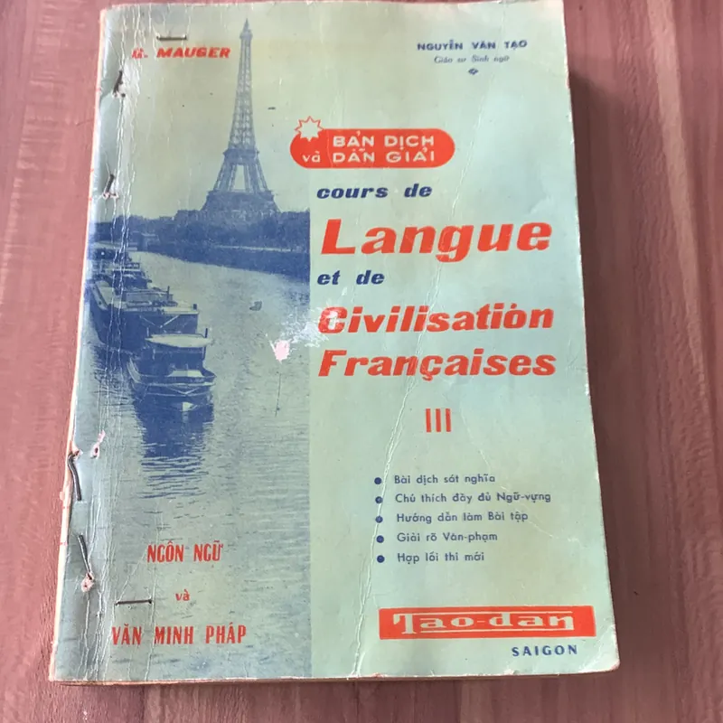 Ngôn ngữ và văn minh Pháp, part 3: cours de Langue et de Civilisatión Françaises 621299