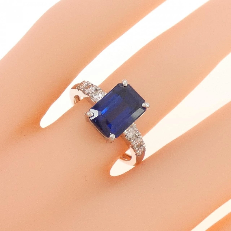 【Tái chế】Nhẫn Sapphire 3.93CT Thái Lan 672470