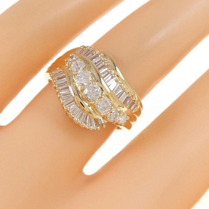 Nhẫn kim cương K18YG 1.15CT 671511