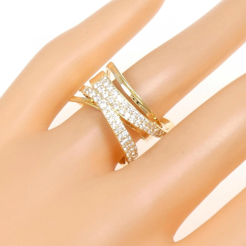 Nhẫn kim cương K18YG 0.85CT 672663