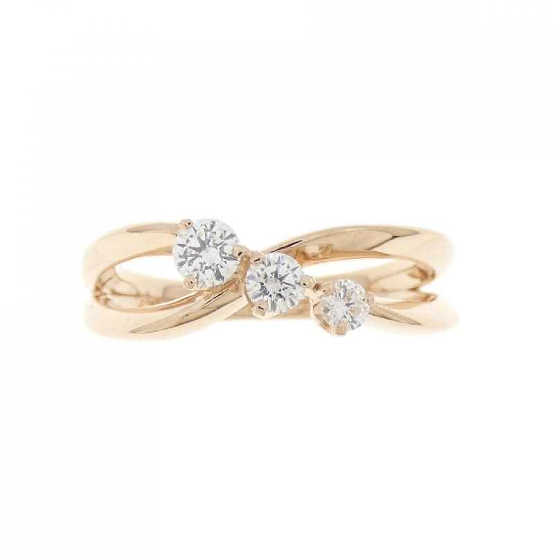 Nhẫn kim cương ba viên K18PG 0.25CT - Hàng hiệu chính hãng 855030