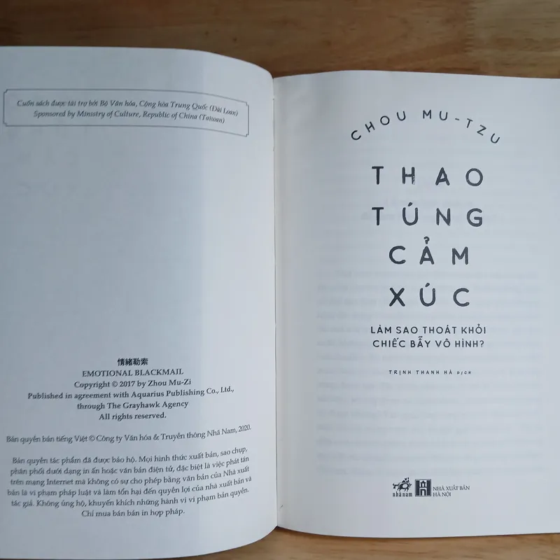 Thao Túng Cảm Xúc (Làm Sao Thoát Khỏi Chiếc Bẫy Vô Hình) - Chou Mu-Tzu 688602