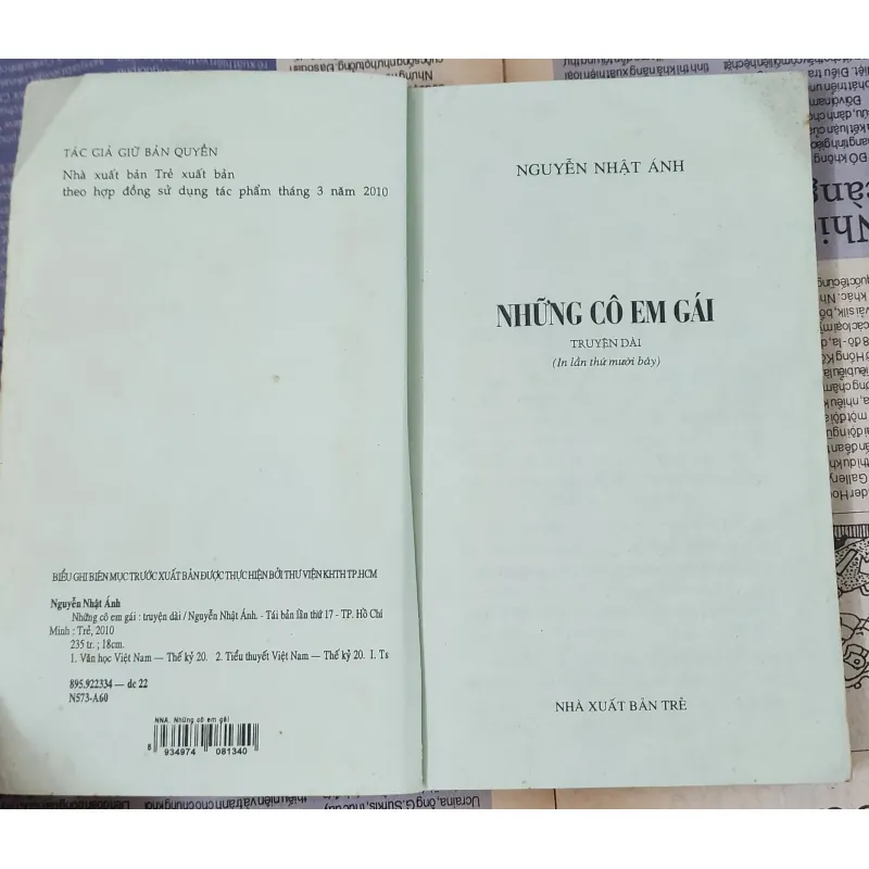 Truyện dài NHỮNG CÔ EM GÁI (Nhà văn Nguyễn Nhật Ánh) 1002190