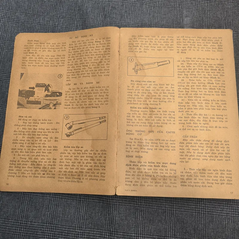 (Sách cổ 1989) Kỹ Thuật Sửa Chữa Và Bảo Trì Xe Gắn Máy Honda - Ed Scott (Bản in đầu) 560679