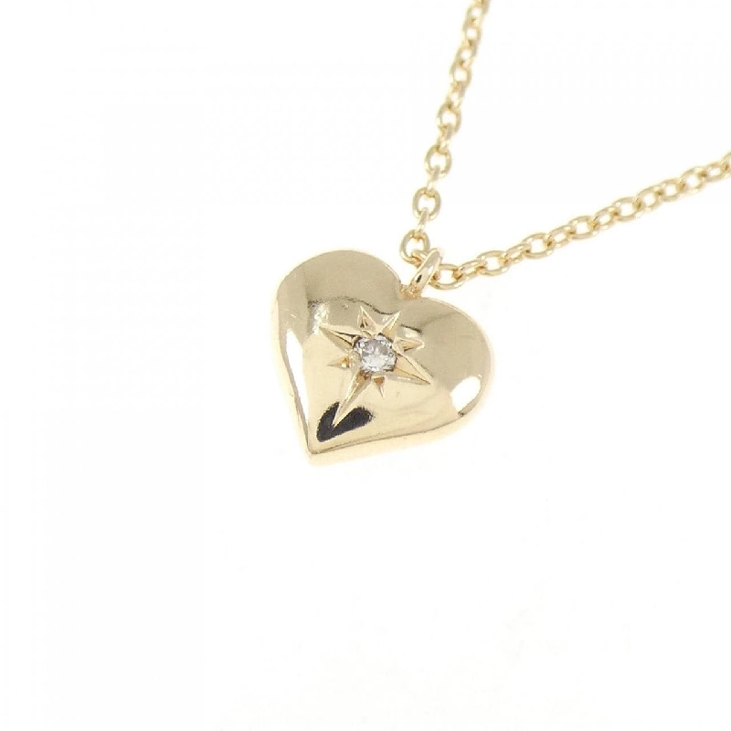 K10YG Dây chuyền kim cương hình trái tim - Hàng hiệu Authentic 859747