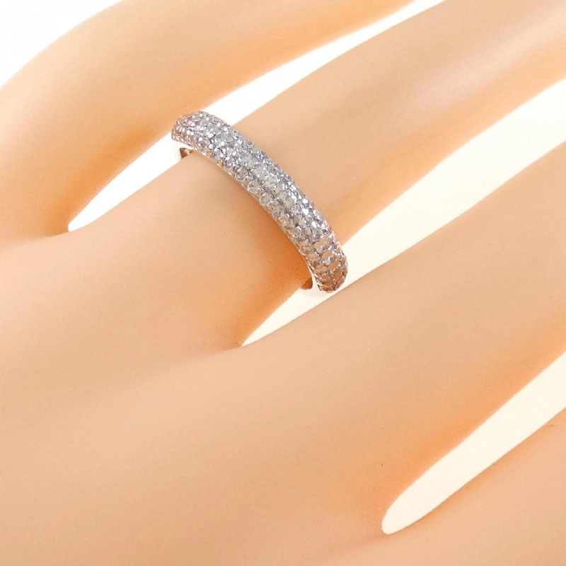 Nhẫn kim cương Pavé K18WG 0.50CT 670930