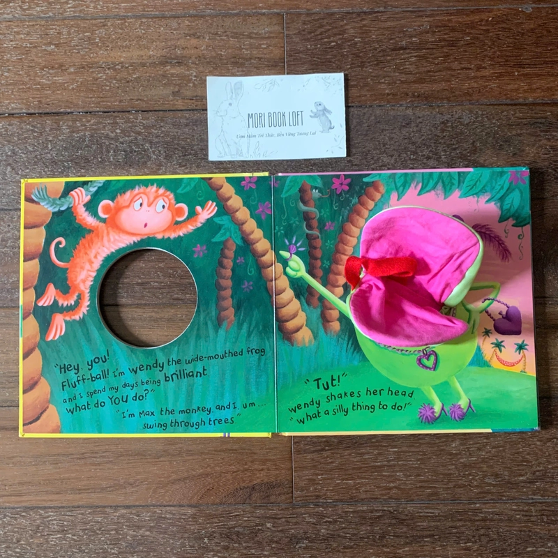 Sách rối tay Wendy the Wide-Mouthed Frog, Used, bồi cứng khổ lớn, 0-3t 498844