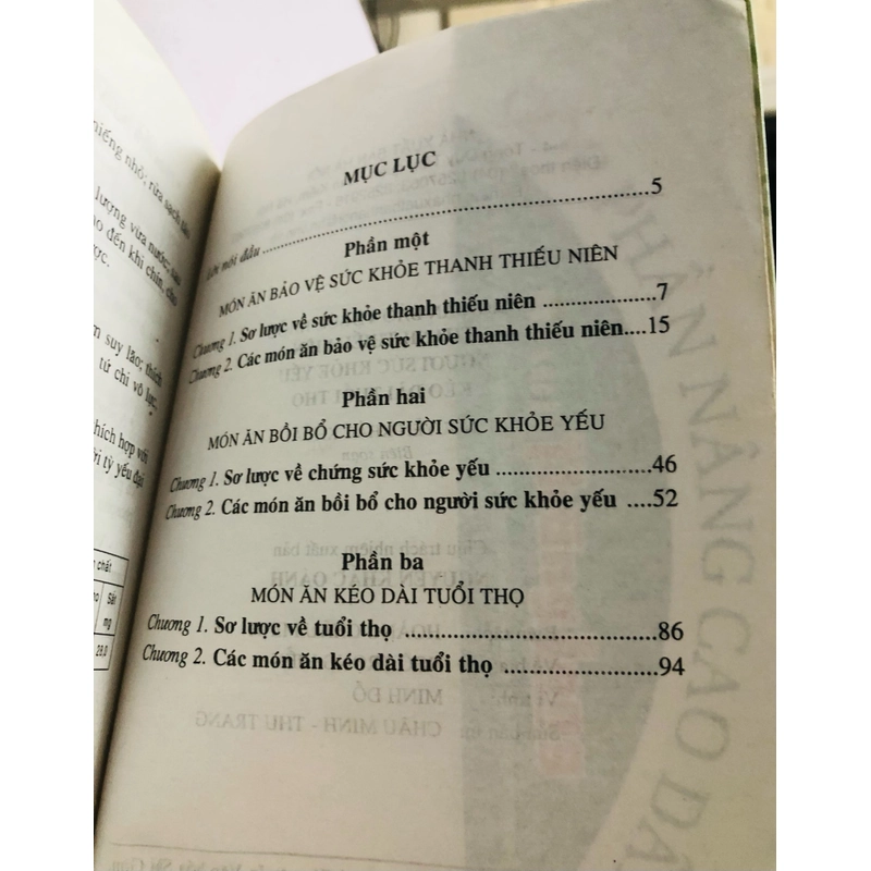 MÓN ĂN BẢO VỆ SỨC KHỎE THANH THIẾU NIÊN, NGƯỜI SỨC KHỎE YẾU, KÉO DÀI TUỔI THỌ  333496