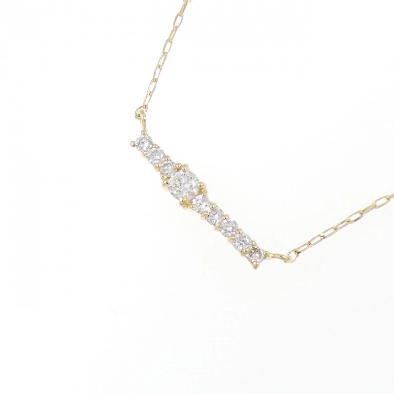 Dây chuyền kim cương K18YG 0.10CT - Hàng hiệu chính hãng 864986