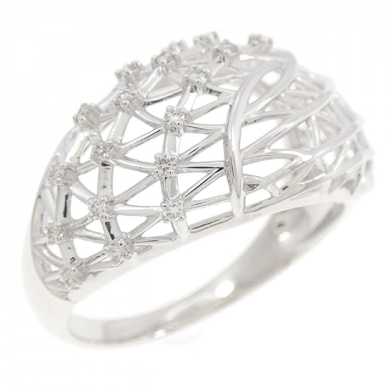 Nhẫn kim cương K18WG 0.08CT 665964