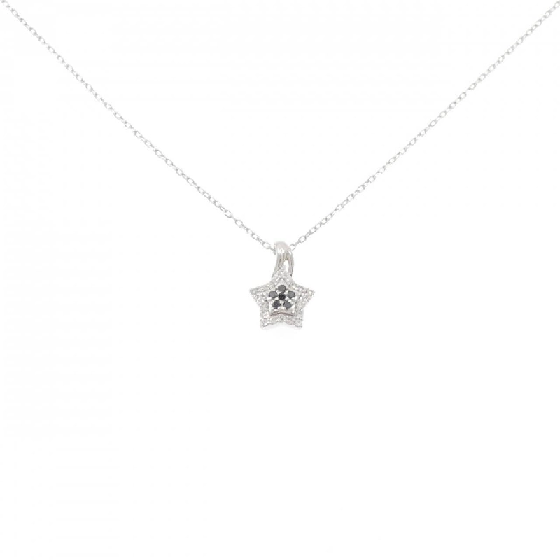 K18WG Sao Kim Cương Dây Chuyền 0.05CT - Hàng hiệu Chính hãng 858651