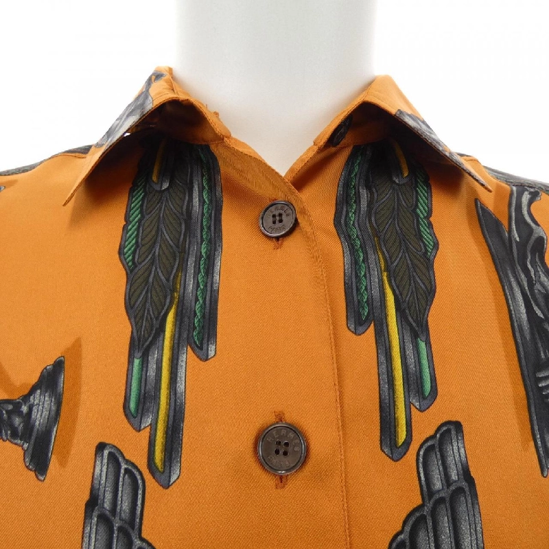 HERMES LES PARURES DU VENT Twill Reine. Áo sơ mi - Hàng hiệu Chính hãng 886846