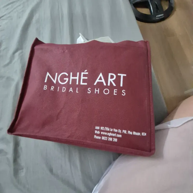 Giày cưới Nghé Art + 10cm + new 99% 791298