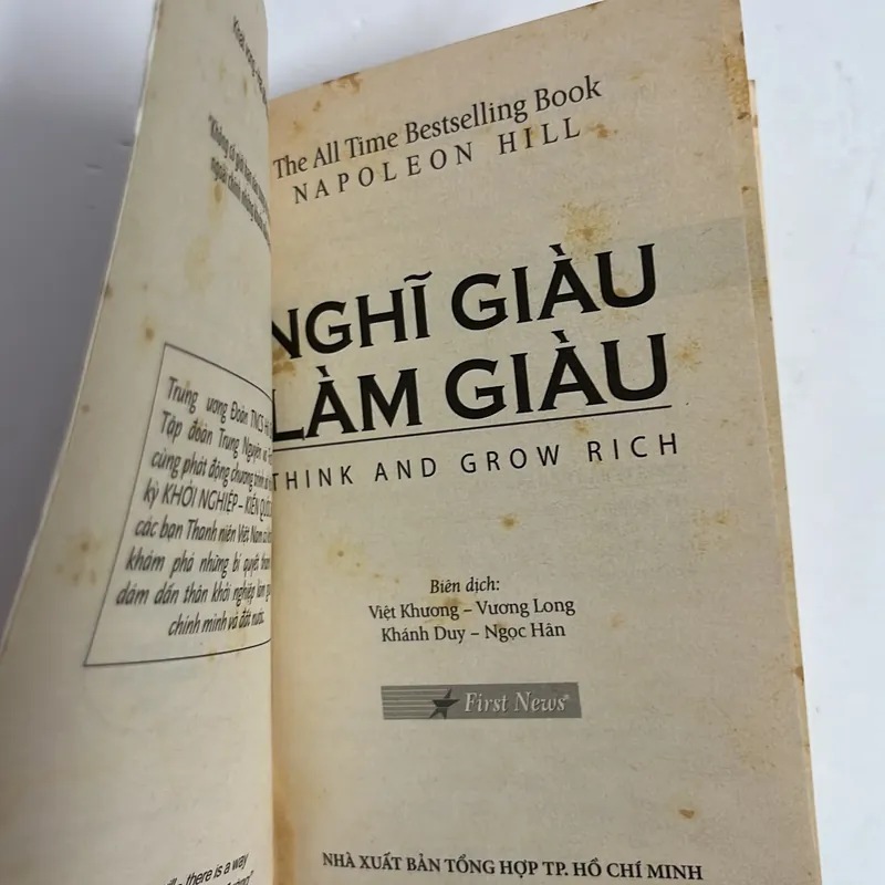 Bán sách cũ – Nghĩ giàu làm giàu – Napoleon Hill (Bản bỏ túi) 596136