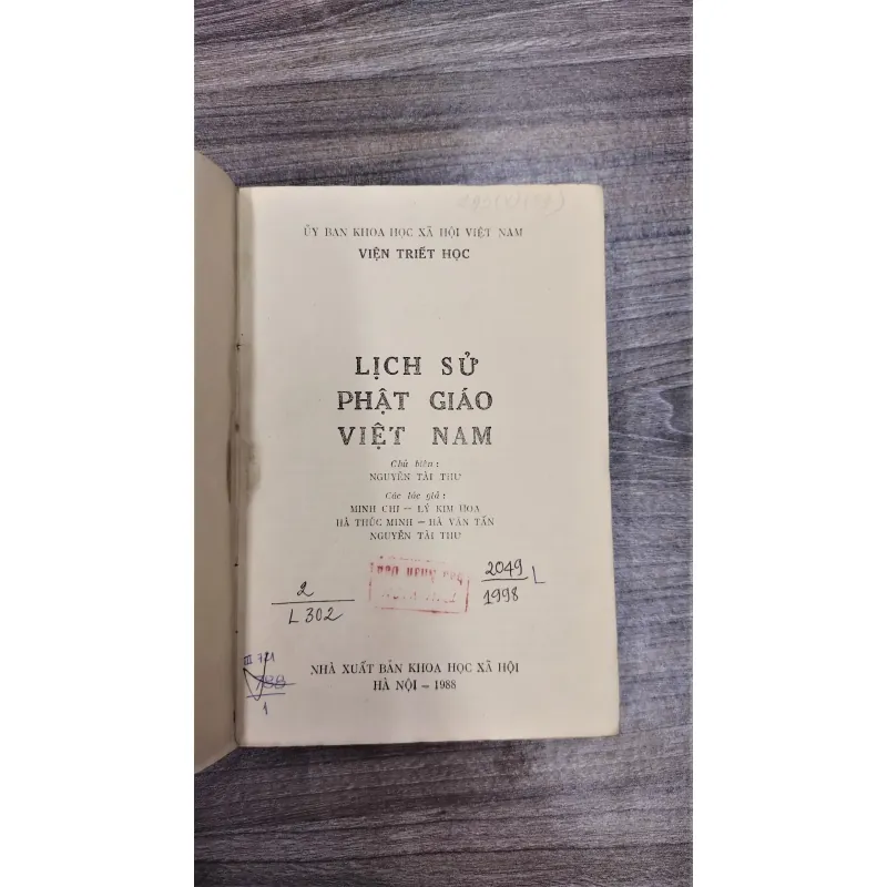 Sách - Lịch sự Phật giáo Việt Nam - Viện Triết học - Sách đẹp (A1) 563494