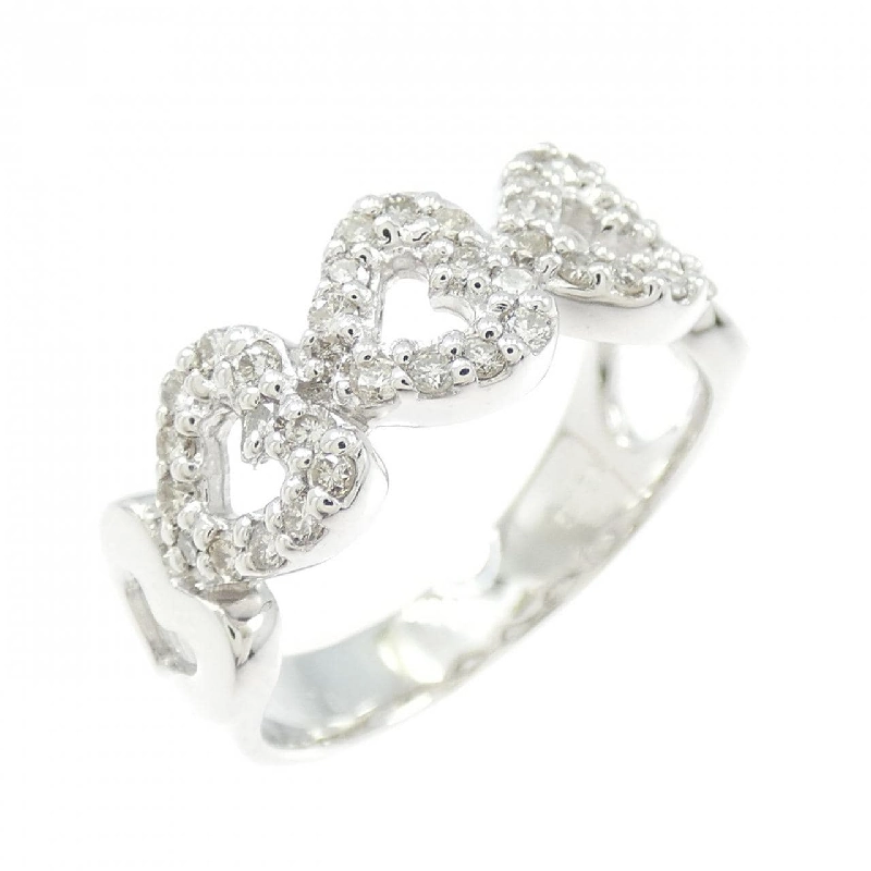 Nhẫn kim cương hình trái tim K18WG 0.24CT - Hàng hiệu Chính hãng 852766