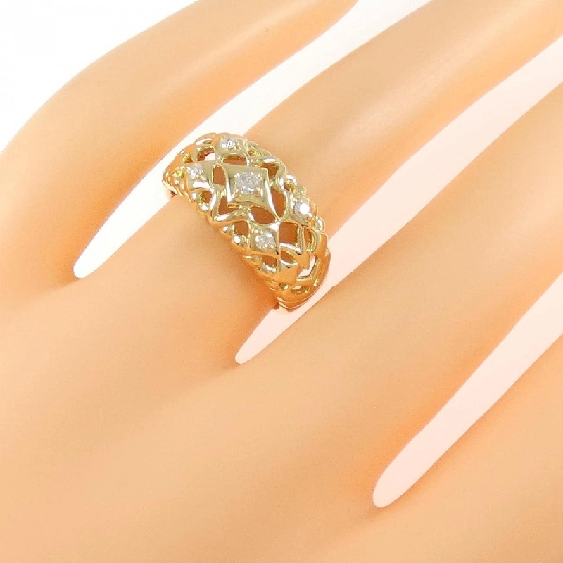 Nhẫn kim cương K18YG 0.13CT - Hàng hiệu Authentic 856033