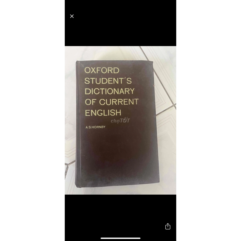 OXFORD STUDENT’S DICTIONARY OF CURRENT ENGLISH- A.S. HORNBY 530305