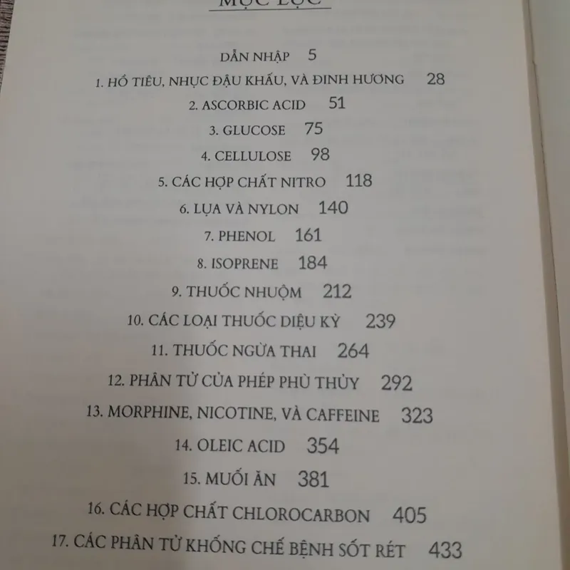 Chiếc cút áo của Napoleon và 17 phân tử thay đổi thế giới. Tiến sỹ Penny Le Cout. và Jay  681987