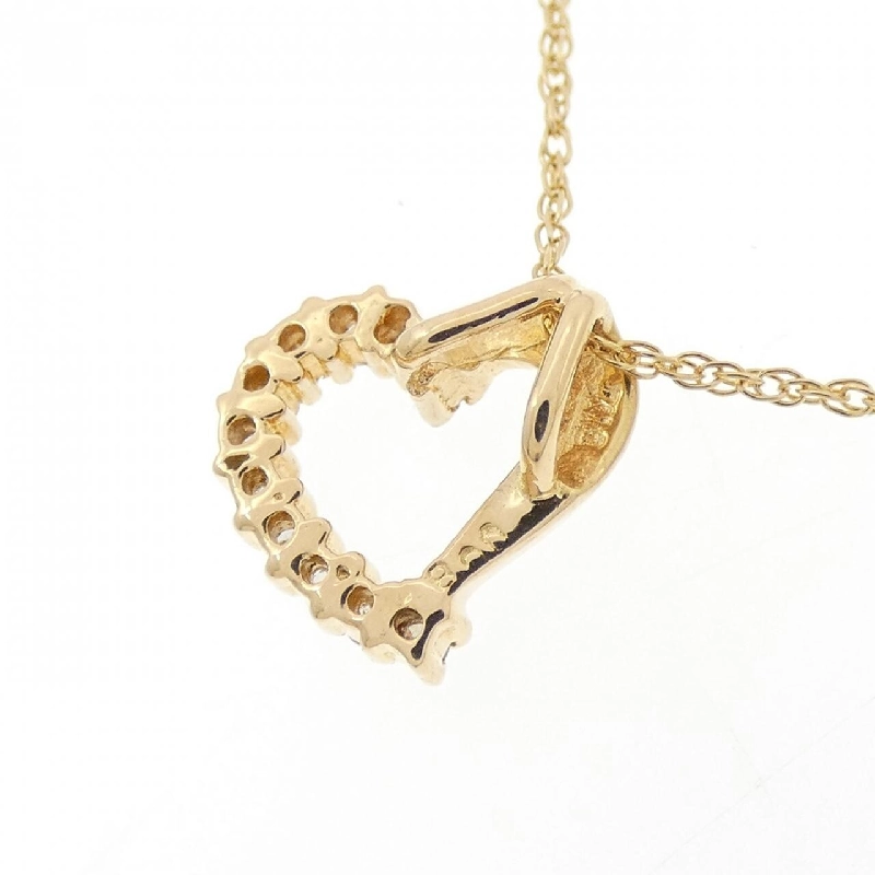K18YG/750YG Dây chuyền trái tim kim cương 0.08CT - Hàng hiệu Chính hãng 860036