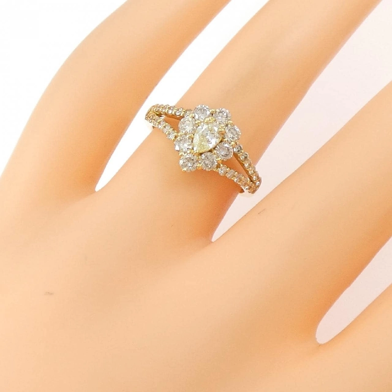 Nhẫn kim cương K18YG 1.00CT 670465