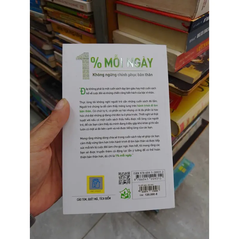 SÁCH 1% MỖI NGÀY KHÔNG NGỪNG CHINH PHỤC BẢN THÂN (B1) 706049