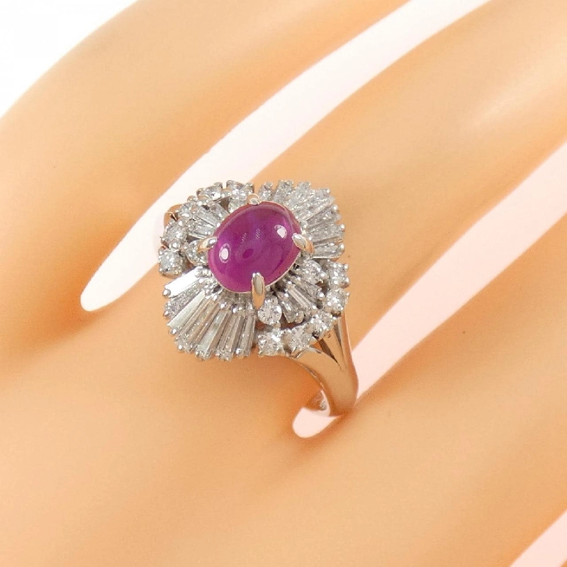 Nhẫn Star Ruby PT900 1.47CT - Hàng hiệu Chính hãng 850406