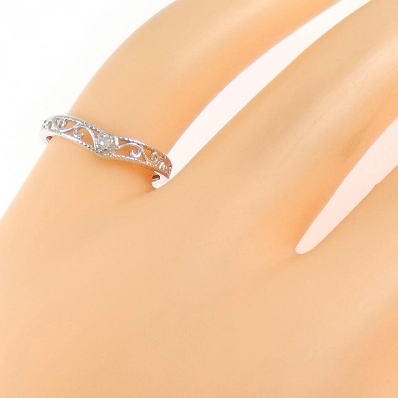 Nhẫn kim cương K10WG - Hàng hiệu Authentic 849617