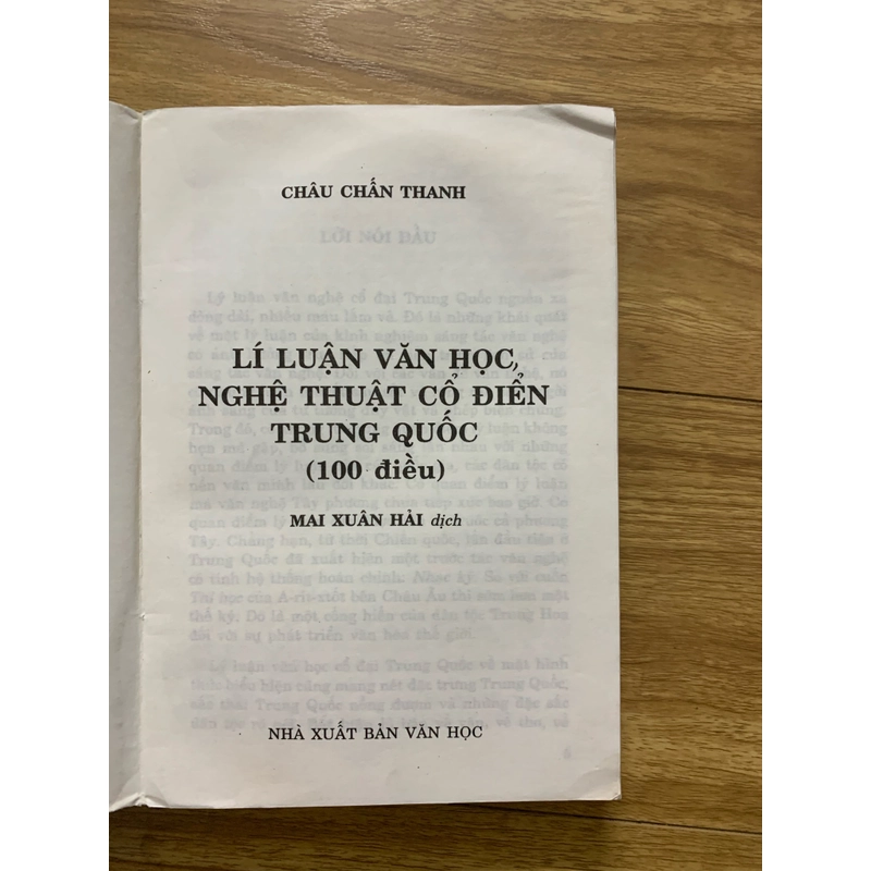 Lý luận văn học nghệ thuật cổ điển Trung Quốc - Khâu Chấn Thanh  501729