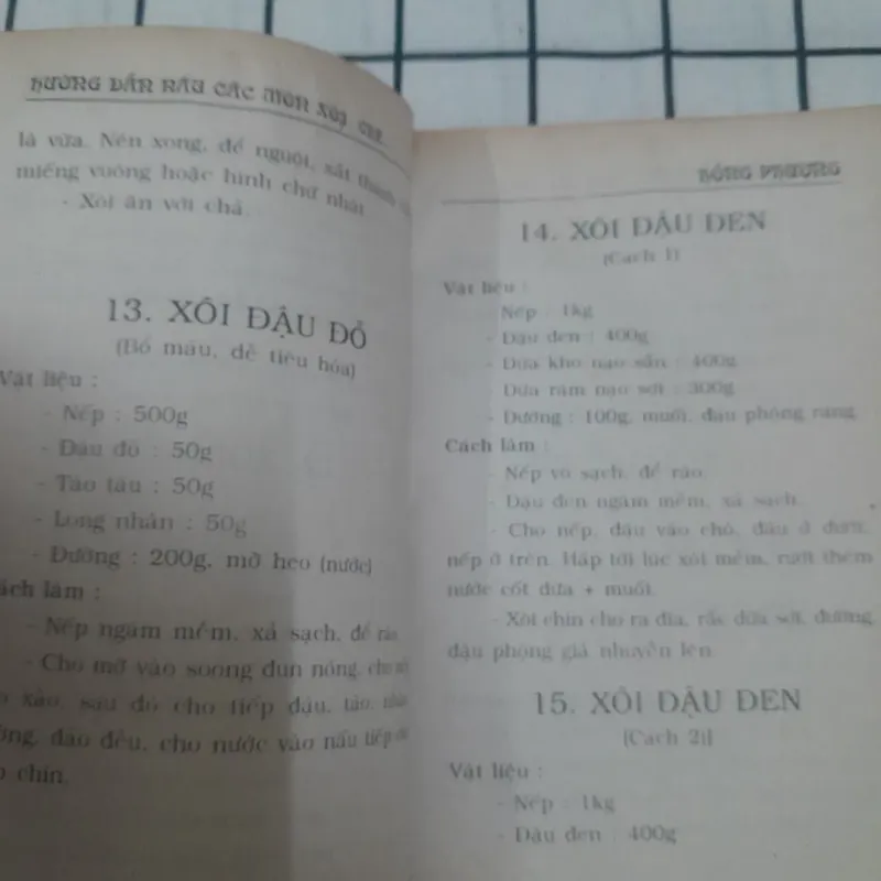 Hướng dẫn nấu các món XÔI CHÈ thông dụng. Hồng Phượng biên soạn 716503
