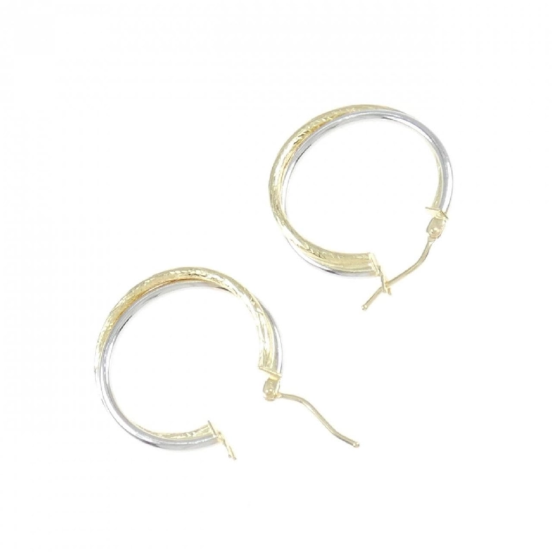 Bông tai hoop 750YG/750WG - Hàng hiệu Authentic 870878