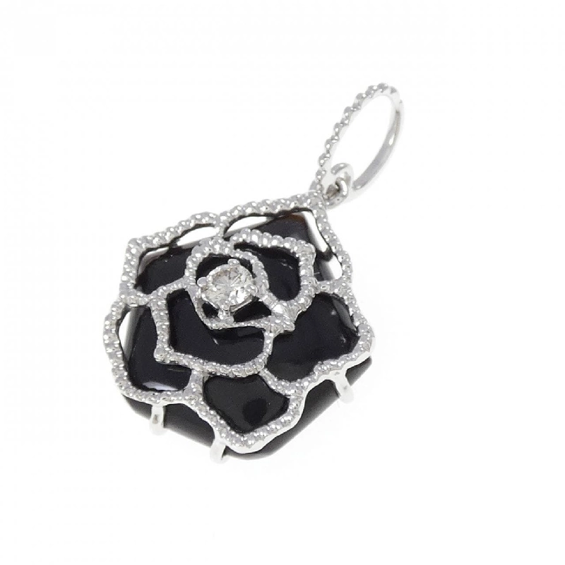 K18WG Rose Onyx Pendant - Hàng hiệu Authentic 864211